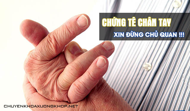 tê bì chân tay đau mỏi vai gáy