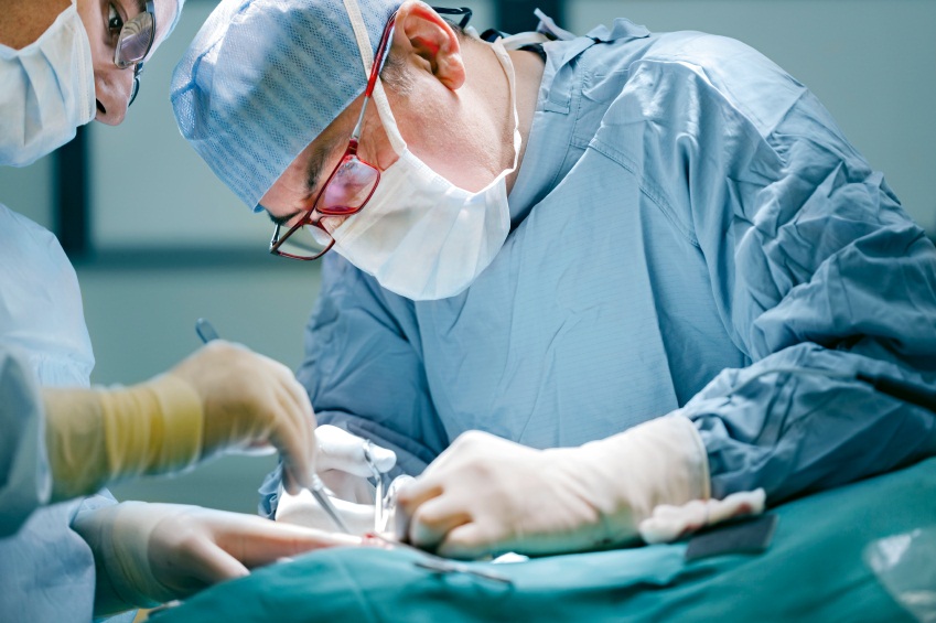 surgery in a operating room.