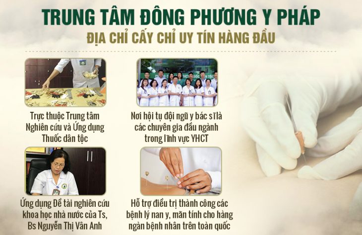 Đông phương Y pháp - Đơn vị hàng đầu về cấy chỉ Đông phương Y pháp - Đơn vị hàng đầu về cấy chỉ