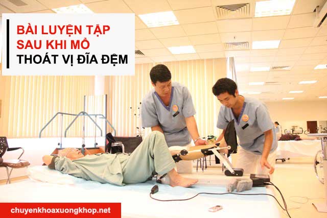 Bài tập sau khi mổ thoát vị đĩa đệm