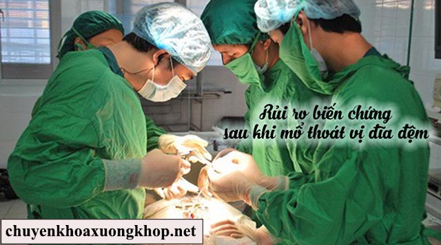 Biến chứng sau khi mổ thoát vị đĩa đệm