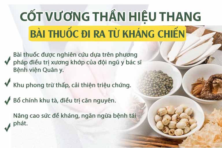 Bài thuốc Cốt Vương thần hiệu thang - Bài thuốc đi cùng kháng chiến