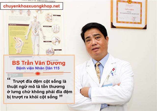 Trượt đĩa đệm cột sống