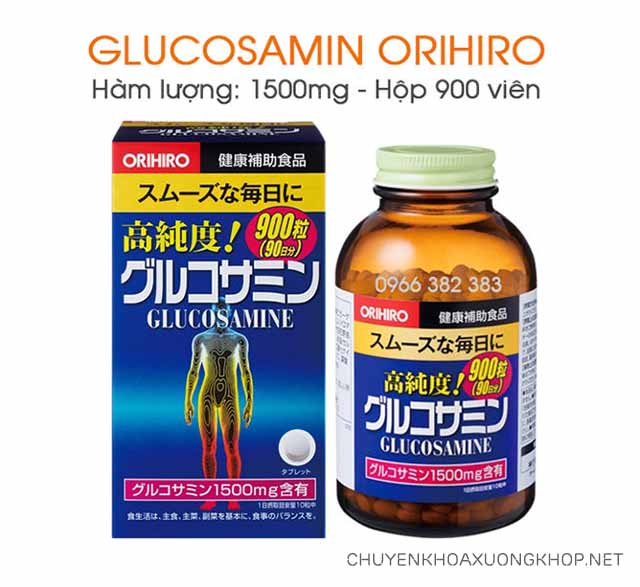 Glucosamine 1500MG Orihiro - Viên uống xương khớp của Nhật hỗ trợ điều trị xương khớp 