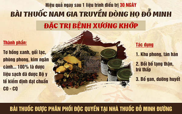 Bài thuốc chữa bệnh xương khớp gần 150 năm của Đỗ Minh Đường