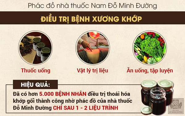 Phác đồ điều trị xương khớp của Đỗ Minh Đường mang lại hiệu quả toàn diện