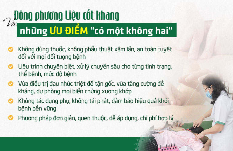 Ưu điểm chỉ có ở Đông phương Liệu cốt khang